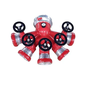 Manufacturer Directly Supplies Fire Trucks Five Three Water Dividers Fire Truck Accessories Aluminum Alloy Flexible