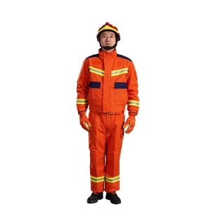 Manufacturer Supplied EN469 Standard All Together RJF F1Q Firefighter Rescue Protective Clothing 100% Cotton Split Style