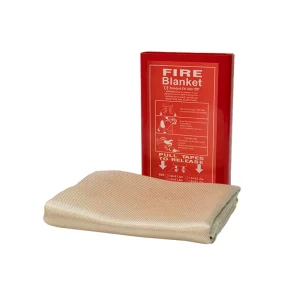Manufacturer Supply CE Certified 0.45mm Thick Fiberglass Welding Fire Blanket for Gas Station