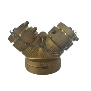 Manufacturer Supply Copper American Y Type Water Collector Fire Hydrant Fire Valve Firefighting Equipment Accessories
