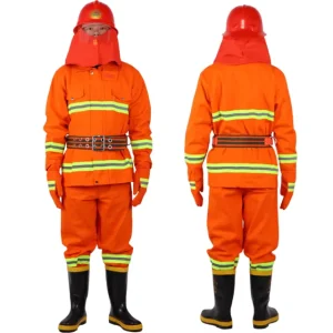 Men Women Orange Type 97 Firefighter Clothing Fireman Fire Uniform Suit for Urban Rescue