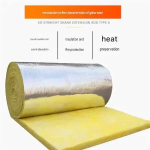 Mesh Reinforced Aluminum Foil Glass Wool Blanket Roll Flexible Insulation Roll for Steel Workshop Roof
