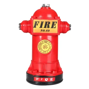 Mini Fire Hydrant Piggy Bank Custom Fireman Gifts Fire Hydrant Miniature Coin Bank Box Decorations Firefighter Party Decor