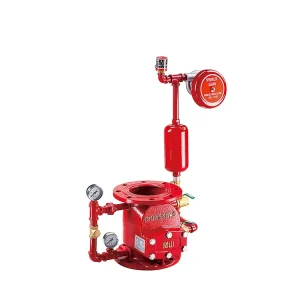 Minshan ZSFG Fire Fighting Sprinkler System Fire Alarm Bell Wet Deluge Alarm Valve ISO Certified For Fire Safety Flange Type