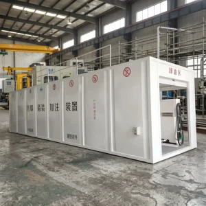 Mobile Fuel Station with Stainless Steel Storage Tank for Gasoline Diesel
