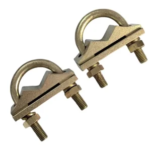Model 16 Threaded U Bolt Earth Clamp Ground Rod Lightning Protection Earthing Made Brass