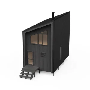Modern Euro Style 40 mm Solid Wood Fired Sauna Cabin House with Steam Generator Mobile Outdoor Oven Traditional Wood Stove