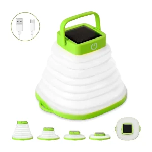 Multi-Function Telescopic Solar Camping Light Portable Folding Lantern Outdoor Survival Emergency Lamp for Camping Hiking Backup