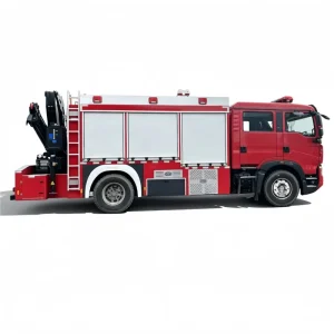 Multi functional Emergency Rescue Diesel 4×2 Pumper Fire Truck Equipped with Hydraulic Tools and Folding Arms