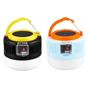 Multifunctional USB Rechargeable LED Camping Lantern Lamp Outdoor Waterproof Portable Solar Camping Lights