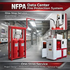 NFPA Data Center Fire Protection High Pressure Stainless Steel Water Mist Total Flooding Fire System FK5112 FM200 Server Battery