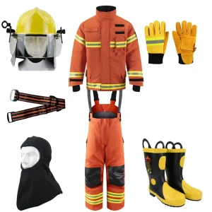 NFPA Standard EN469 Comfortable Aramid Reflective Firefighting Gear Multifunctional Bombeiro Traje De Suit Firefighters