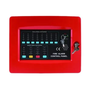 NW 8400 Fire Safety ABS Conventional Fire Alarm Control Panel Strobe Alarm Motion Sensor LED Display Red 4 Siren