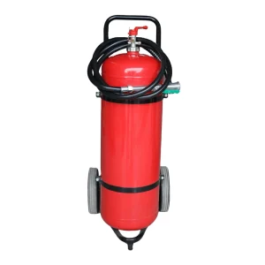 National Standard YiChang YC01 25kg ABC Dry Powder Wheeled Industrial Grade Class C Fire Extinguisher All Purpose Red 25Bar Test