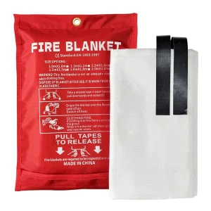 National standard Silicone Coated Fiberglass Fireproof Flame Retardant Fire Blanket for Restaurants Outdoor Escape China Origin