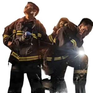 Navy Blue Firefighting Battle Suit High-Temperature Resistant Fire Retardant Heat Insulation Firefighters
