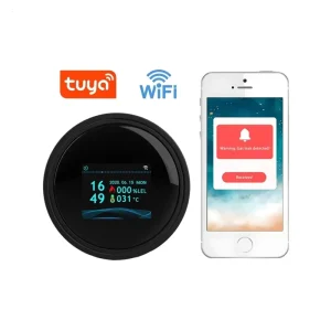 New Tuya Wireless Electrochemical LPG CH4 Cooking Natural Gas Leakage Alarm Sensor App Controlled for Home