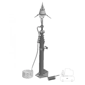 New lightning Arrester Price ESE Lighting Rod Lightning Arrester ESE System Cost