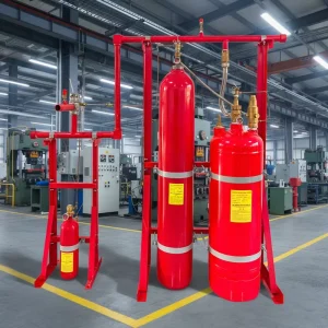Nitrogen Driven Externally Pressurized FM200 Gas Fire Suppression System with Automatic Manual Activation