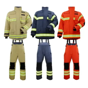 Nomex IIIA 3 Layer Firefighter Turnout Gear Structural Fire Fighting Bunker Suit CE EN 469 Custom OEM