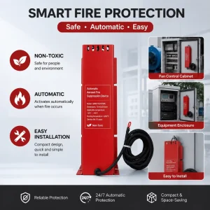Non Toxic Environment Safe Thermal Aerosol Fire Extinguisher Device for Telecom Room Transformer Room Archives Room
