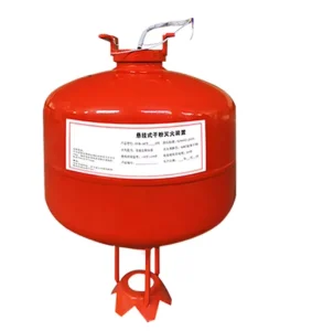 Non pressure Ultra fine Dry Powder Stainless Steel Fire Extinguishing Device Hanging Style Red Color Jiangxi Origin Manufacturer