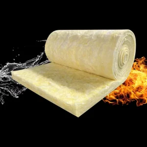 North American UL723 Approved Glass Wool Thermal Insulation R25 8Inch Yellow Fiberglass Wool Roll for Metal Structure Buildings
