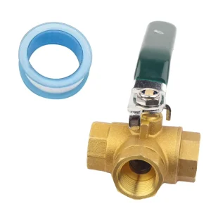 OEM 1/2 NPT Thread L Port Manual Copper Brass 3 Way Ball Valve Female Industrial Plumbing Fitting Pipe Accessories Diverter