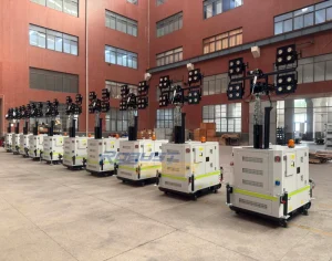 OEM Diesel Light Tower 4x350w Outdoor LED Lighting Portable Emergency Lights Australia Standard