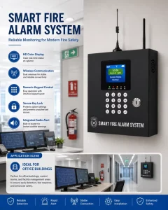OEM ODM Fire Alarm Control Panel Addressable Fire Alarm System GSM Alarm System