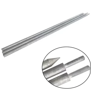 OEM & ODM Hot Dip Galvanized Steel Earth Rods Dia 14.2 16 17.2 18 20 for Grounding System Chinese Manufacture