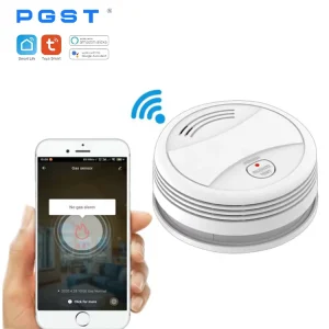 OEM/ODM WiFi Tuya Smart Life Fire Fighter Smoke Detector Sensor For Home Security And Fire Protection