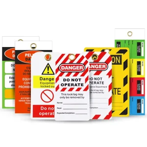 OEM PVC Loto Safety Lockout Tagout Signs Tags Information