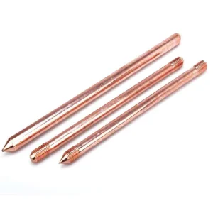 OEM Service Copper-Clad Steel High Voltage Grounding Rod Lightning Protection Earth Rods Model WLH26001