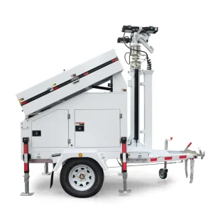 OEM TPE 900LH Solar Light Tower with 11.77kWh Lfp Battery 4x100W LED 7m Mast for Road Works Emergency Site Lighting Uses