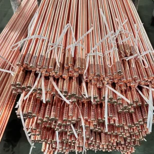 Oil Field Gas Station Photovoltaic Power Station High Conductivity Pure Copper Earth Rods Copper Coated Steel Grounding Rod