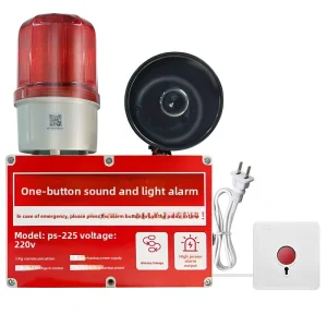 One-button Explosion-proof Fire Alarm with Sound and Light Wireless Interlinked Siren 4G 40m Detection Range Model PS-225