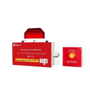 One key Fire Alarm Production Safety Wireless Linkage Security Backup Power 433MHz 130dB Sound and Light Alarm with App Support