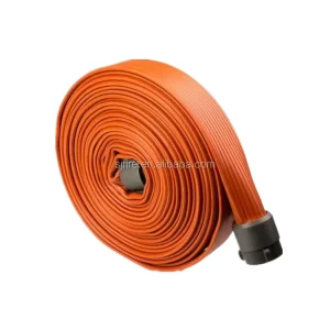 Orange Synthetic Rubber Fire Hose American Coupling Water Hose Pipe