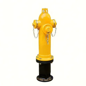 Outdoor Above Ground Cast Iron Fire Hydrant Hose Flexible Pillar Design Easy Installation Operation Firefighters Protection