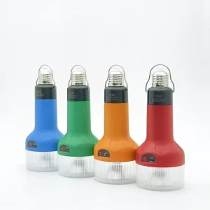 Outdoor Camping E27 LED Emergency Bulb Portable Type C Rechargeable Light with Hooks 1800mAh 4H Standby
