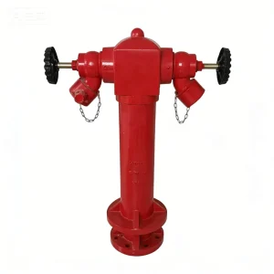Outdoor Ductile Cast Iron Fire Hydrant Oblique Landing Valve Flexible Two Way Wet Type for Firefighting Equipment Accessories