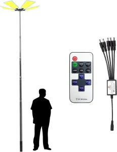 Outdoor Portable Floodlight Work Fishing Telescoping Camp Lights Dimmable Remote Manual Control Led Camping Light