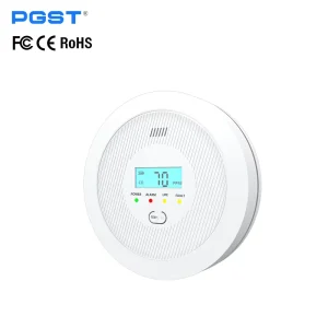 PGST CO Alarm Sensor 3 LED Display Carbon Monoxide Detector for Gas Boiler Furnace Fireplace EN50291 Compliant Smoke Detectors