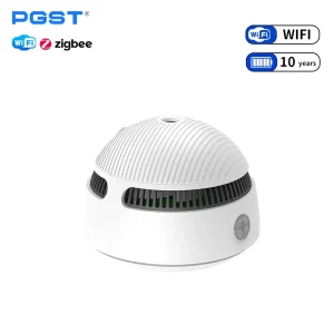 PGST Standalone Home Smoke Detector Audible And Visual Alarm 10 year Battery Life Smoke Detector Fire Alarms