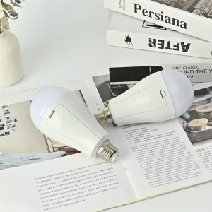 PP Durable LED Rechargeable Emergency Bulb 3 4 Hours Runtime for Home Use and Emergency Camping Lighting Scenarios