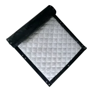 PVC Outdoor Temporary Construction Use Water Fire Resistant Noise Barrier Soundproofing Acoustic Blanket