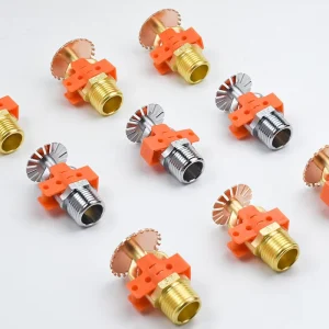 Pendent Fire Sprinkler Quick Activation Water Discharge Sprinkler Nozzle 93℃ For Factory Fire Control System