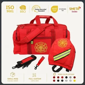Personalized Large Storage Duffle Bag for Turnout Gear High Quality XXL Firefighter Turnout Gear Bag