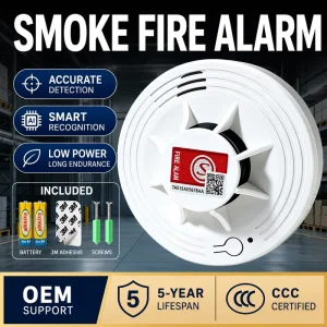 Photoelectric F I R E Detector CCC Certified Independent Alarm Commercial Rental Properties OEM Distribution Cabinet Made